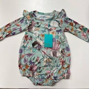 Faye Posh Peanut Bubble Romper 2T NWT